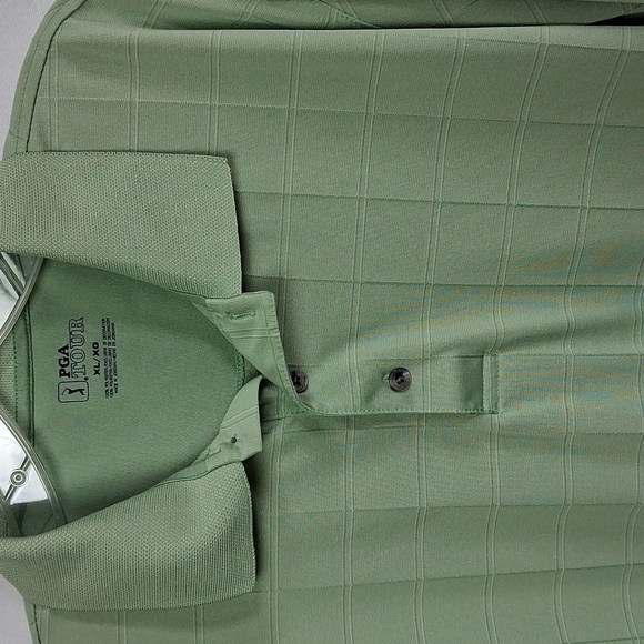 PGA Tour Sage Green Polo Shirt - XL - Picture 12 of 13